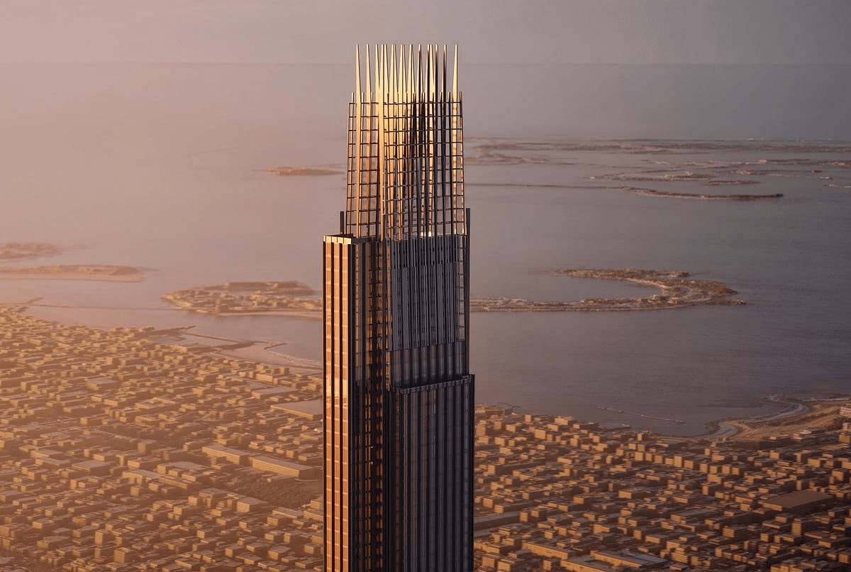 Burj Azizi skyscraper construction site, Dubai