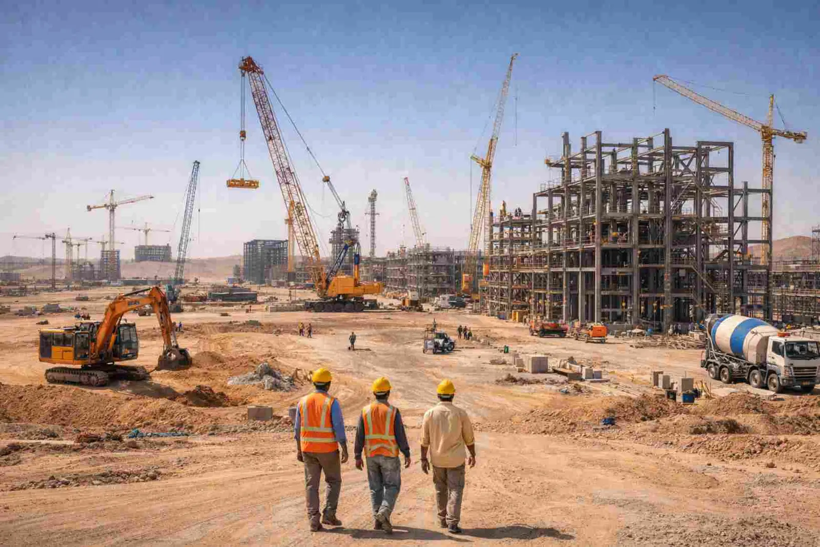 Construction at Duqm Special Economic Zone Oman