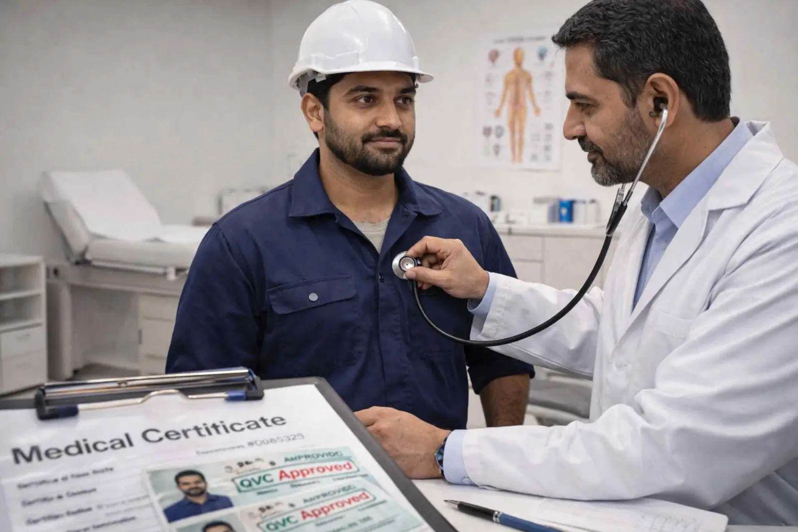 QVC medical clearance for Qatar deployment