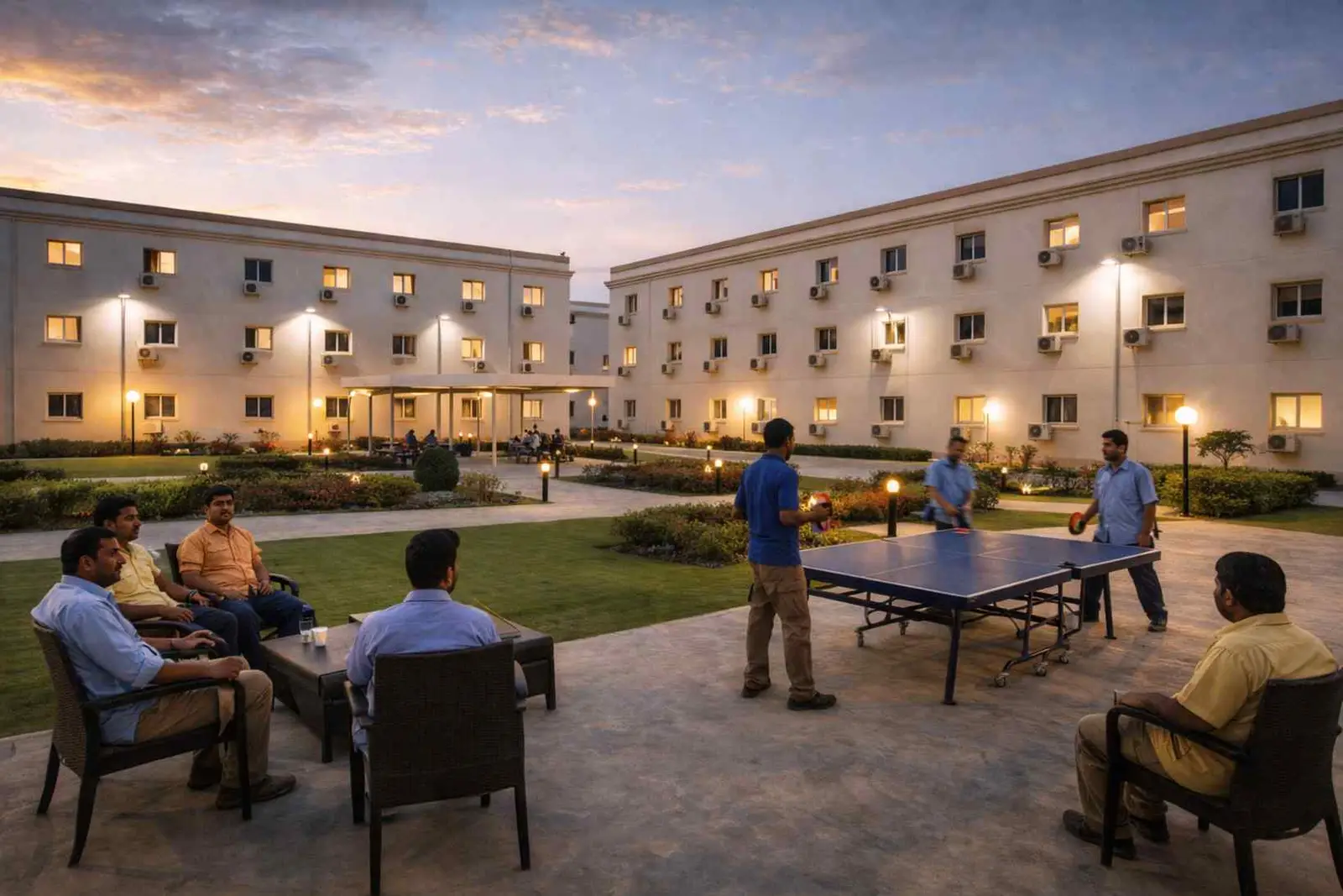 Worker accommodation facility in Qatar