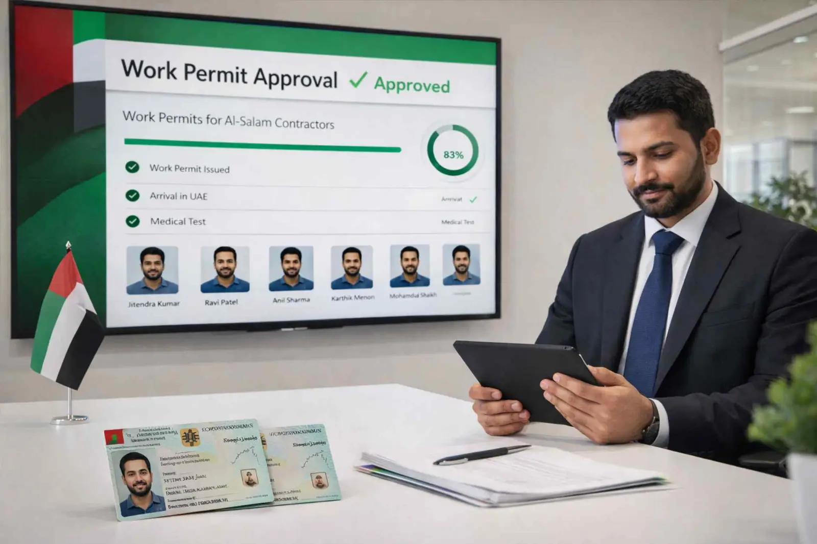 MOHRE express visa processing UAE